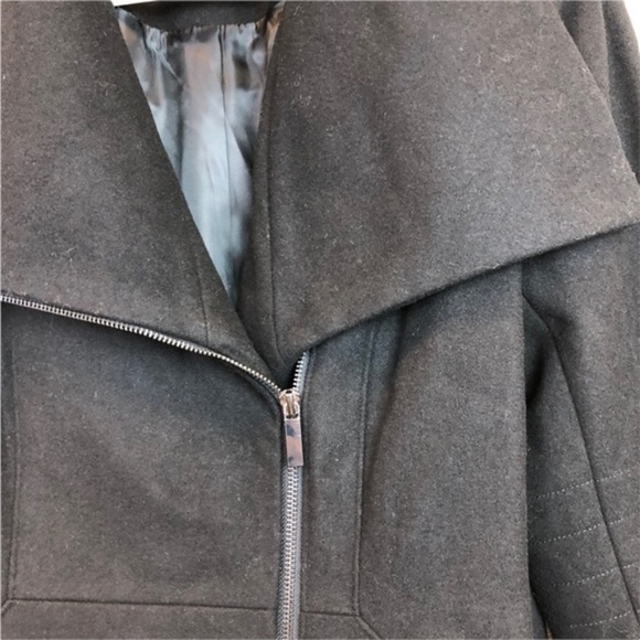 NEW French Connection Black Wool Blend Zip Jacket - Picture 9 of 13